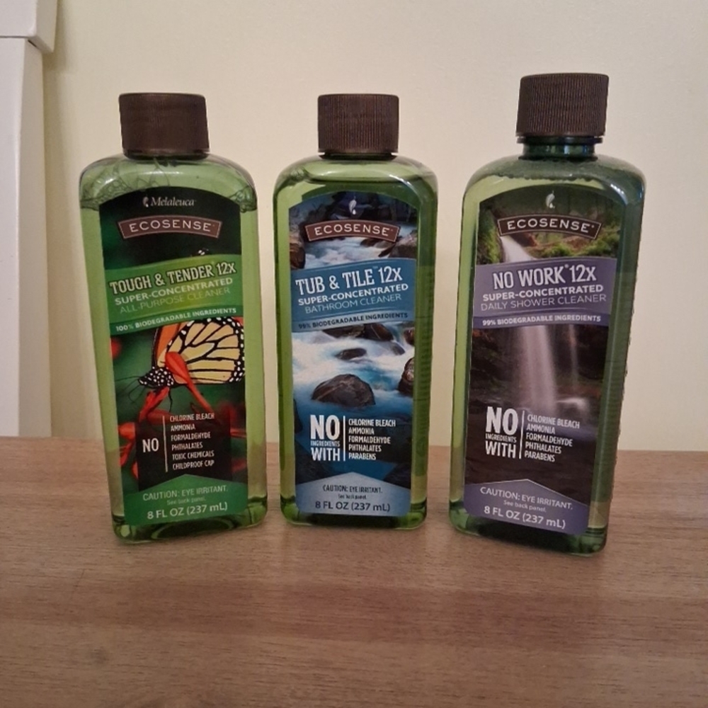 Ecosense Super-Concentrated Cleaner Trio - Green Bottles